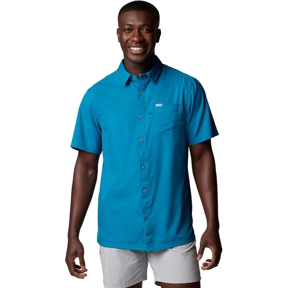 imageColumbia Mens Slack Tide Camp ShirtBlue Echo