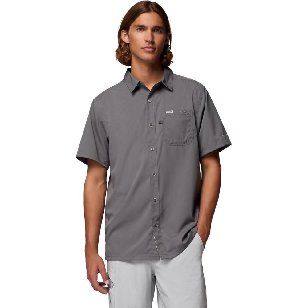 imageColumbia Mens Slack Tide Camp ShirtCity Grey