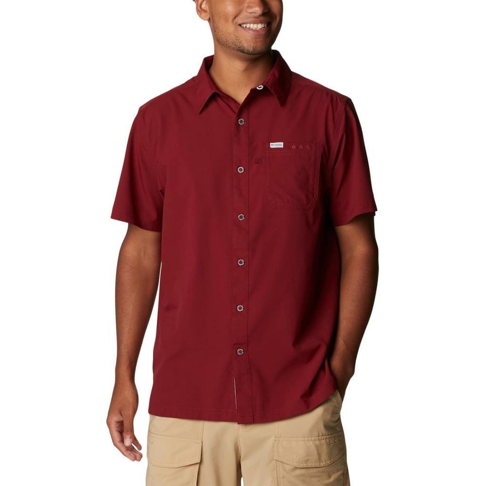 imageColumbia Mens Slack Tide Camp ShirtRed Jasper