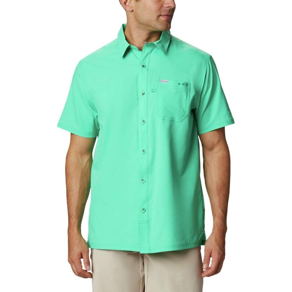imageColumbia Mens Slack Tide Camp ShirtWinter Green