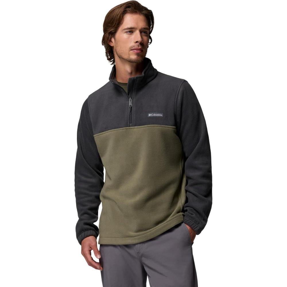 imageColumbia Mens Steens Mountain Half Zip Soft Fleece JacketShark Stone Green