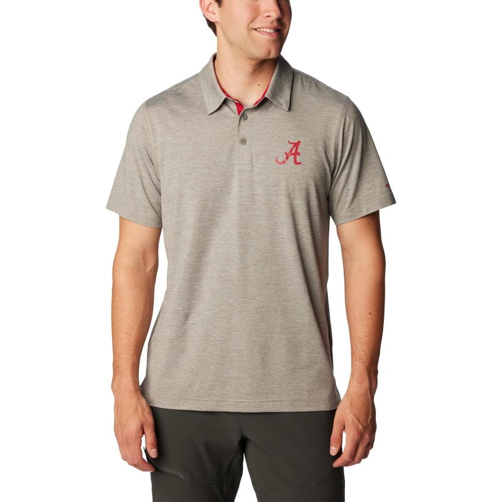 imageColumbia Mens Tech Trail PoloAla Charcoal