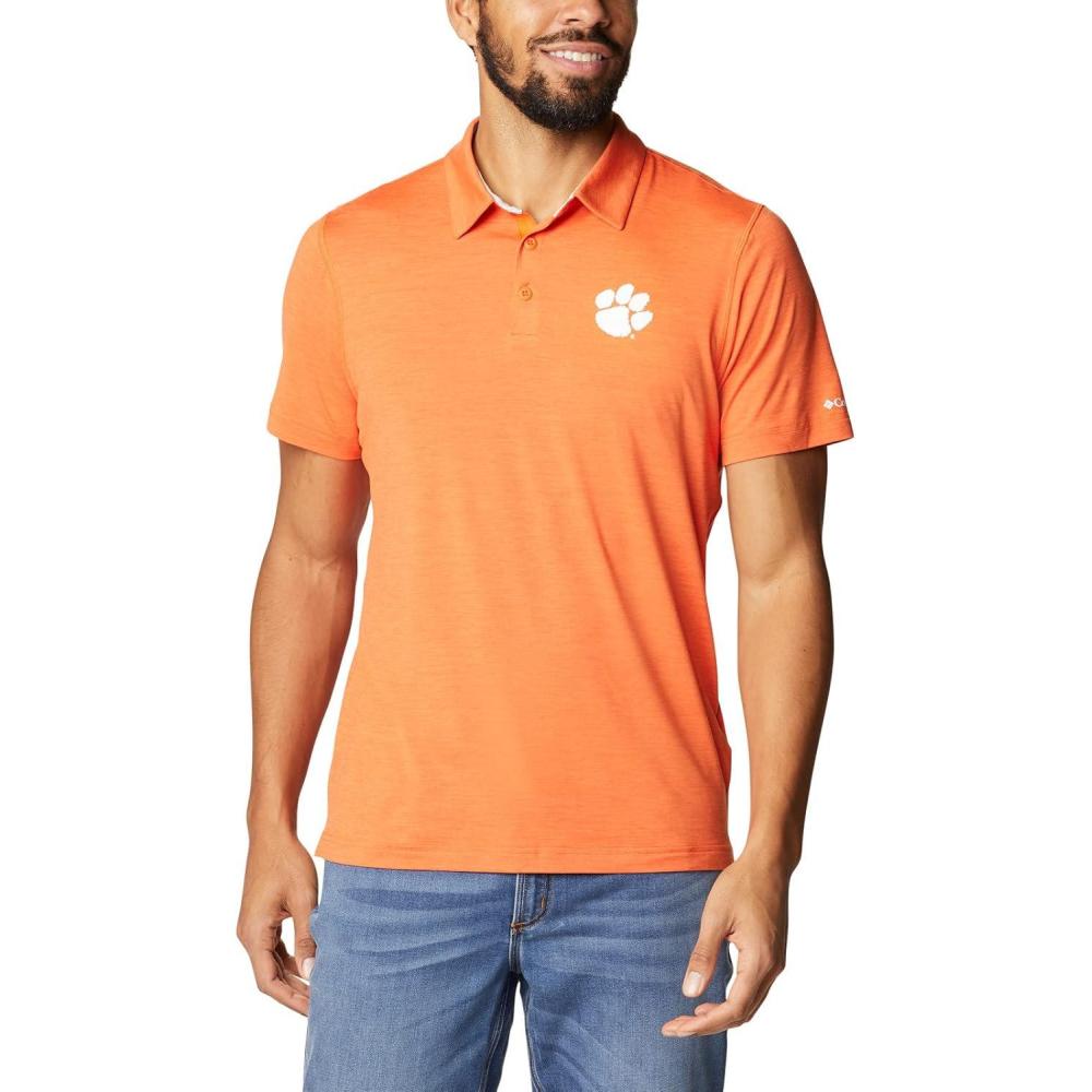 imageColumbia Mens Tech Trail PoloCle Spark Orange