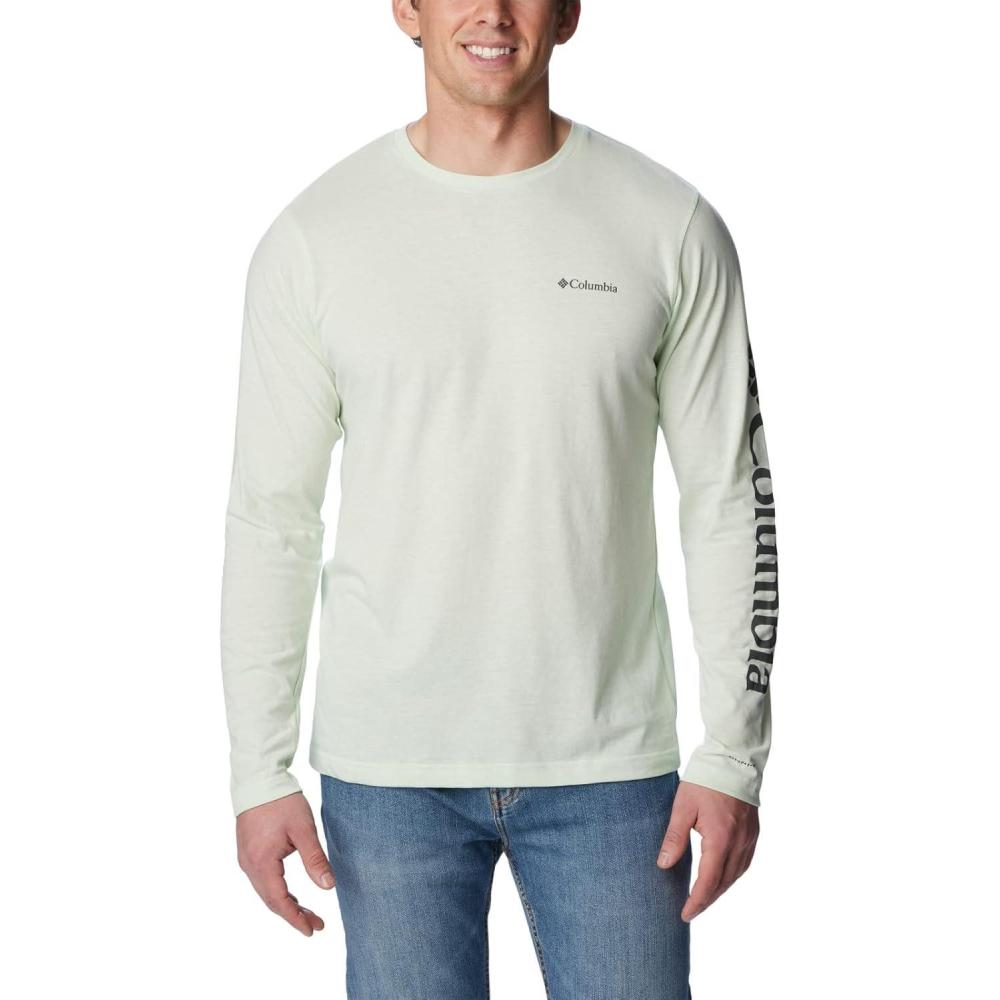 imageColumbia Mens Thistletown Hills Long Sleeve CrewIce Green Heather