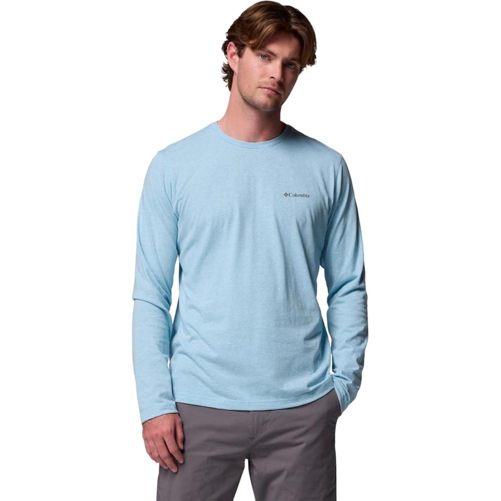 imageColumbia Mens Thistletown Hills Long Sleeve CrewVintage Blue Heather