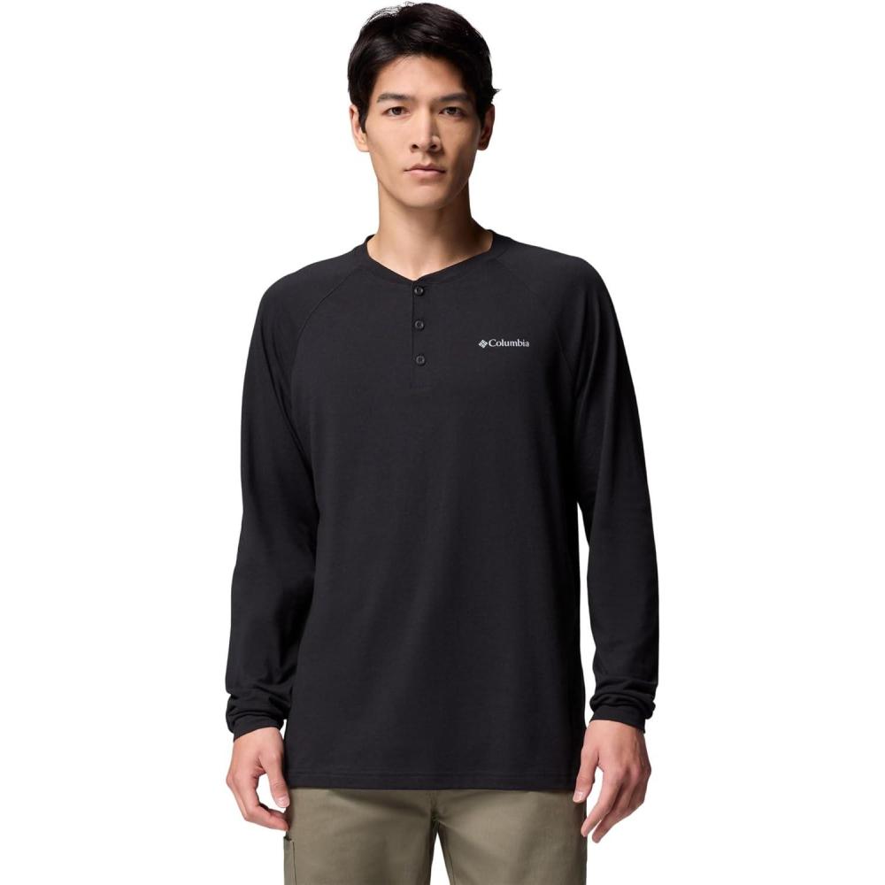 imageColumbia Mens Thistletown Hills Raglan HenleyBlack
