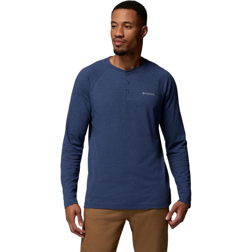 imageColumbia Mens Thistletown Hills Raglan HenleyDark Mountain Heather