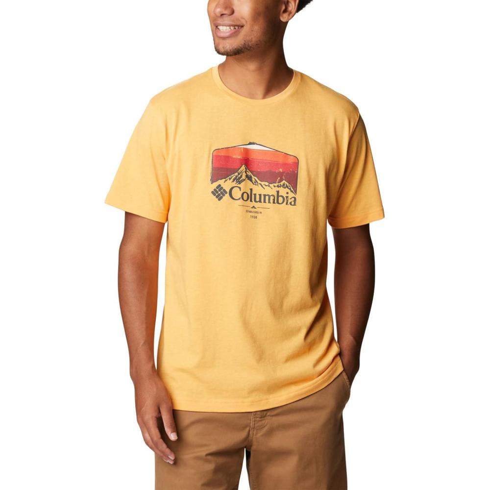 imageColumbia Mens Thistletown Hills Short SleeveMango HeatherHikers Graphic