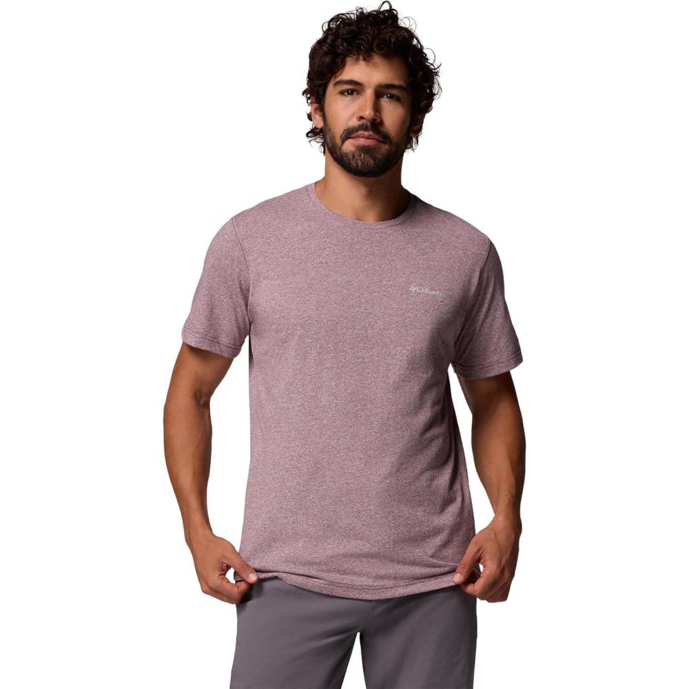 imageColumbia Mens Thistletown Hills Short SleeveRich Wine Heather
