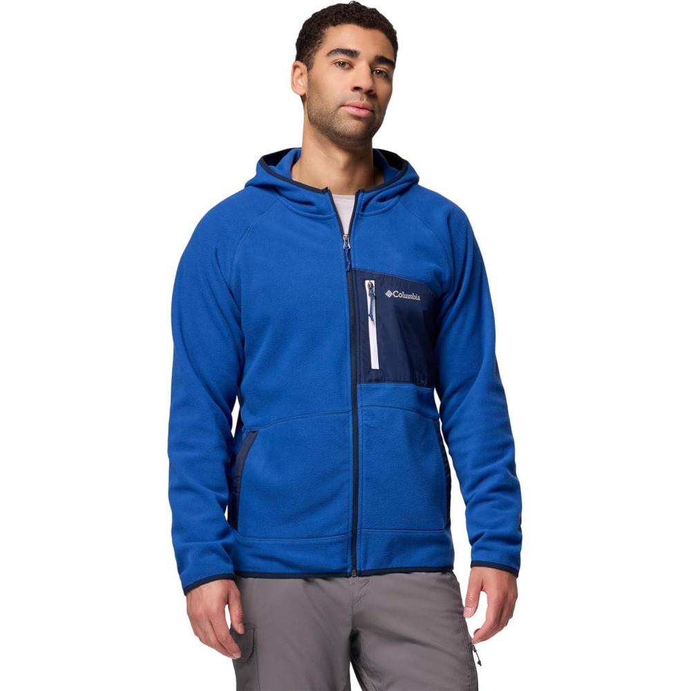 imageColumbia mens Fast Trek Overlay Hooded Full ZipMountain BlueCollegiate Navy