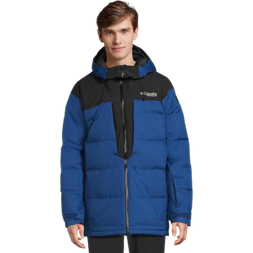 imageColumbia mens Glacier Ridge Down JacketMountain BlueBlack