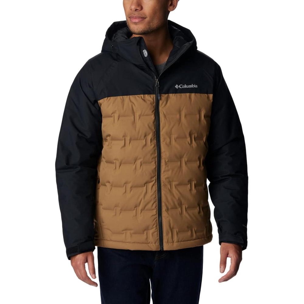 imageColumbia mens Grand Trek III Down Hooded JacketDelta Black