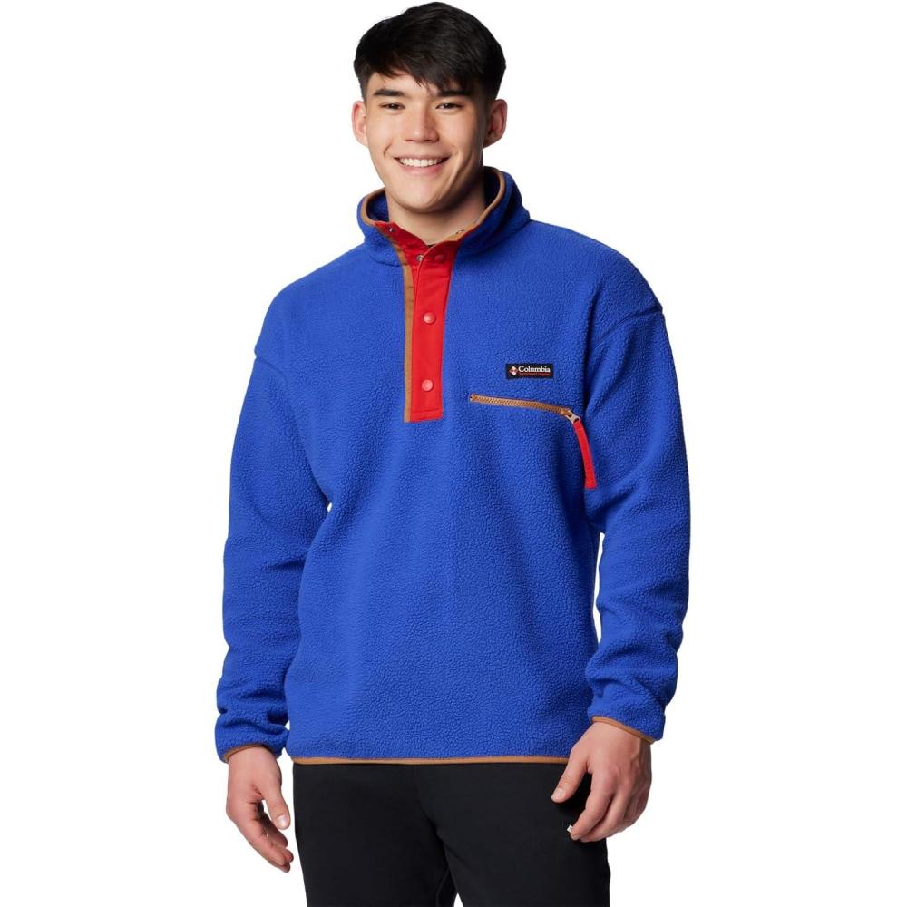 imageColumbia mens Helvetia II Half Snap FleeceClematis Blue