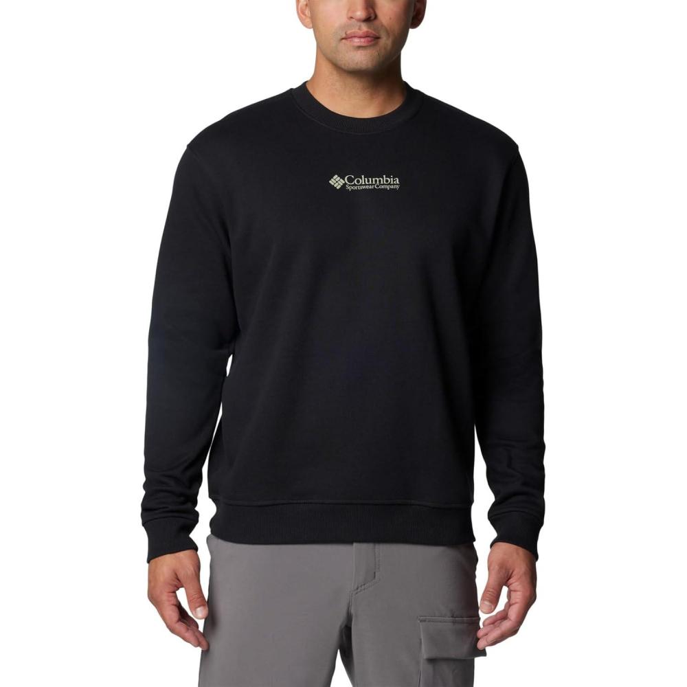 imageColumbia mens Meridian Creek CrewBlackCsc Center Chest
