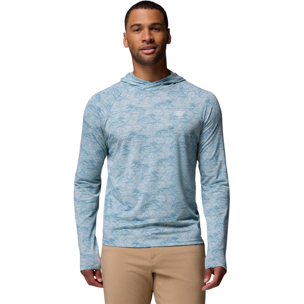 imageColumbia mens Pfg Uncharted HoodieCrushed Blue Pez Gallo