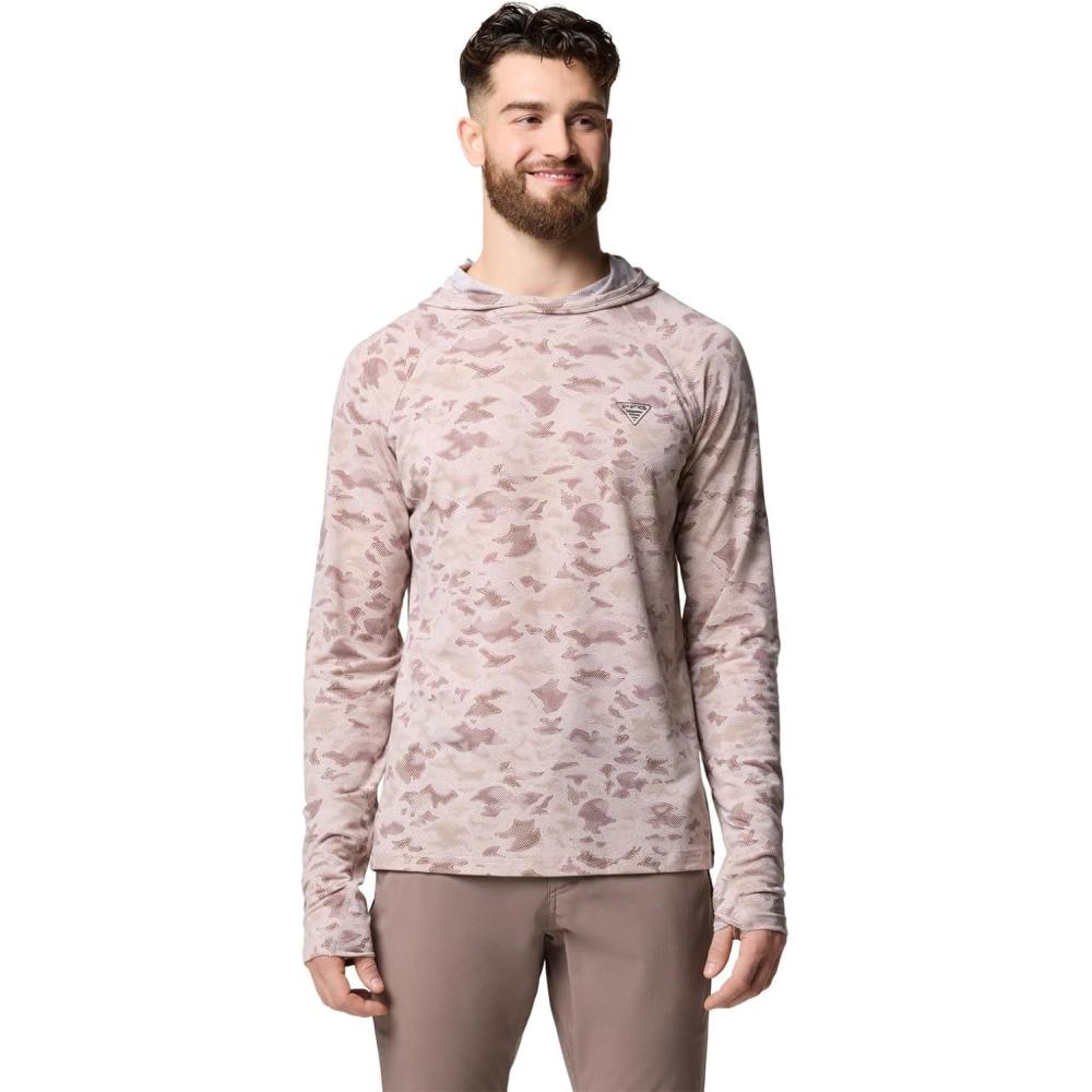 imageColumbia mens Pfg Uncharted HoodieCrushed Clay Uncharted Waters