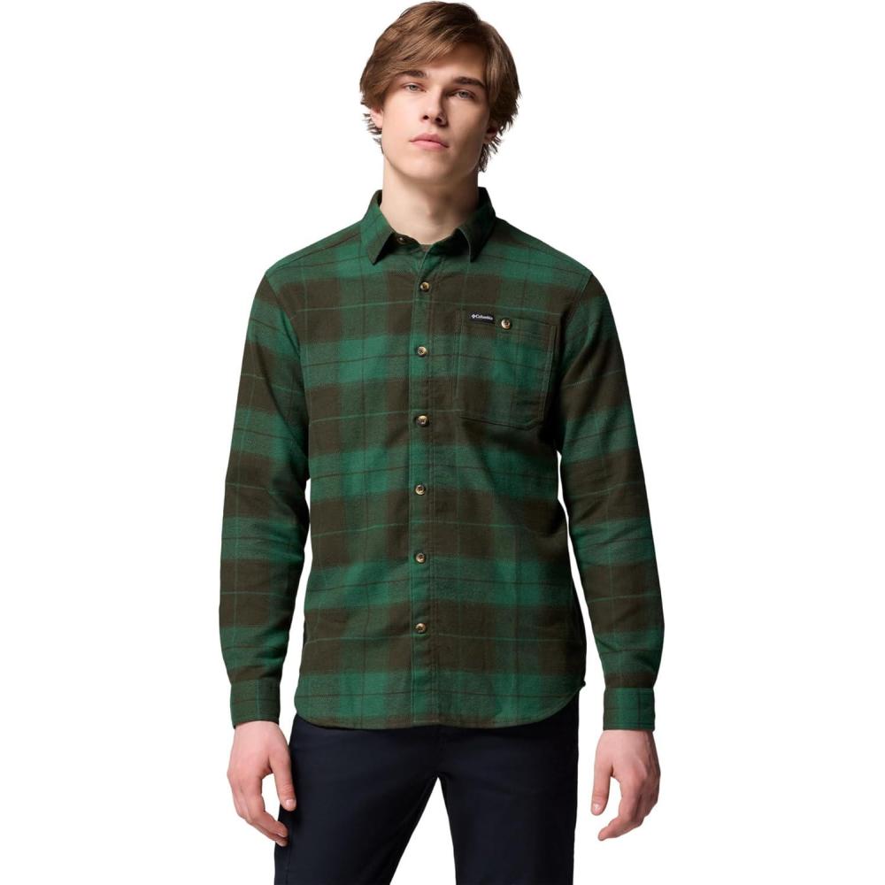 imageColumbia mens Pitchstone Heavyweight Flannel IiGreenscape Macro Buffalo Tartan