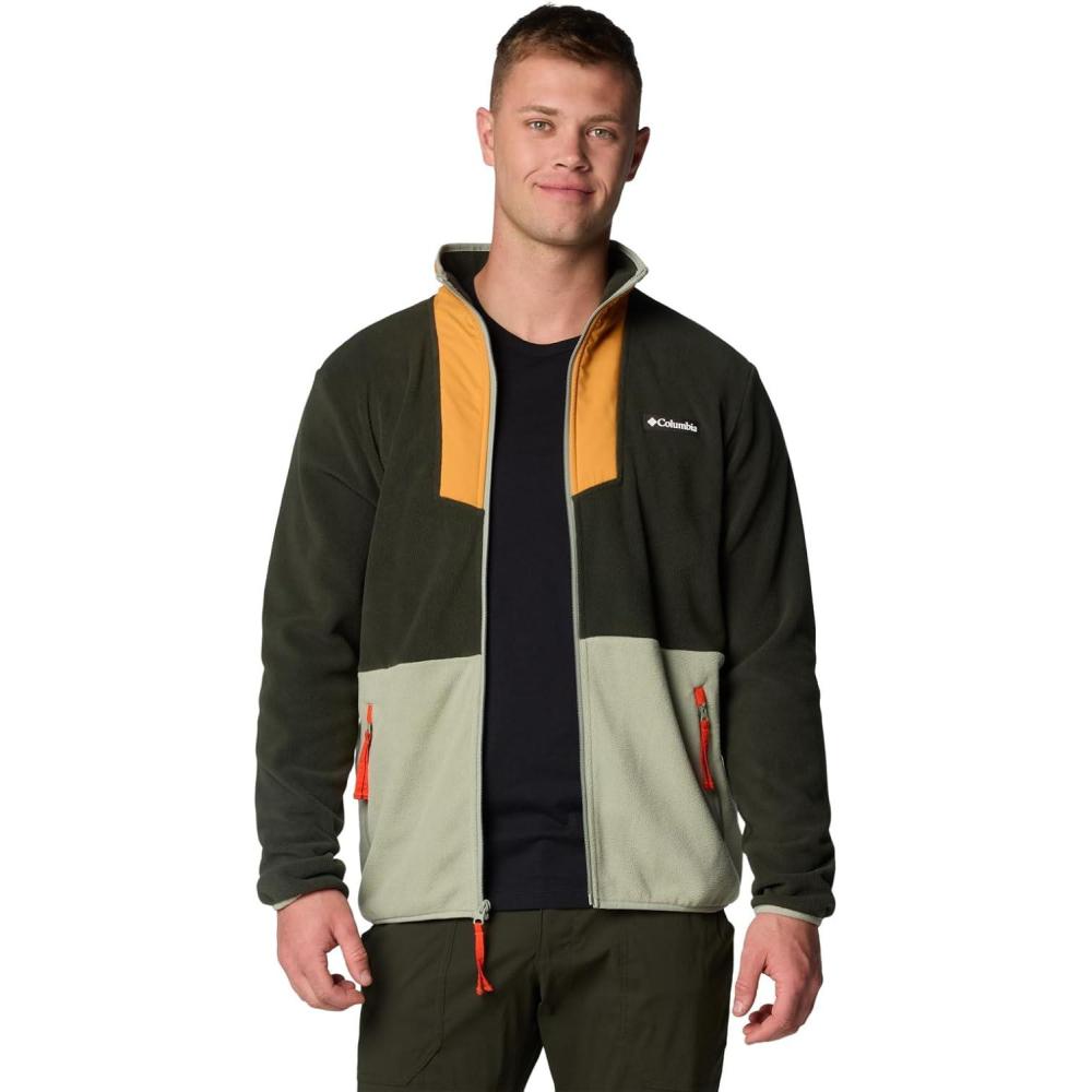 imageColumbia mens Sequoia Grove Full Zip FleeceGreenscapeSunstoneSafariSpicy Pull