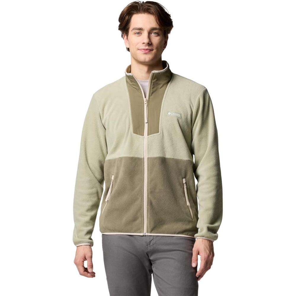 imageColumbia mens Sequoia Grove Full Zip FleeceSafariStone Green