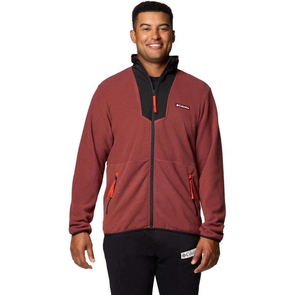 imageColumbia mens Sequoia Grove Full Zip FleeceSpiceBlackSpicy Pulls