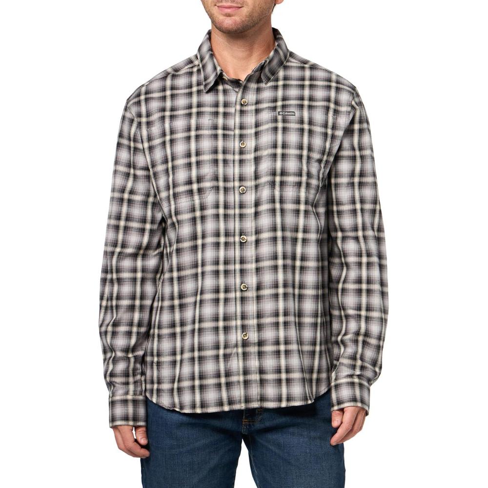 imageColumbia mens Vapor Ridge IV Long SleeveCity Grey Switch Back Tartan