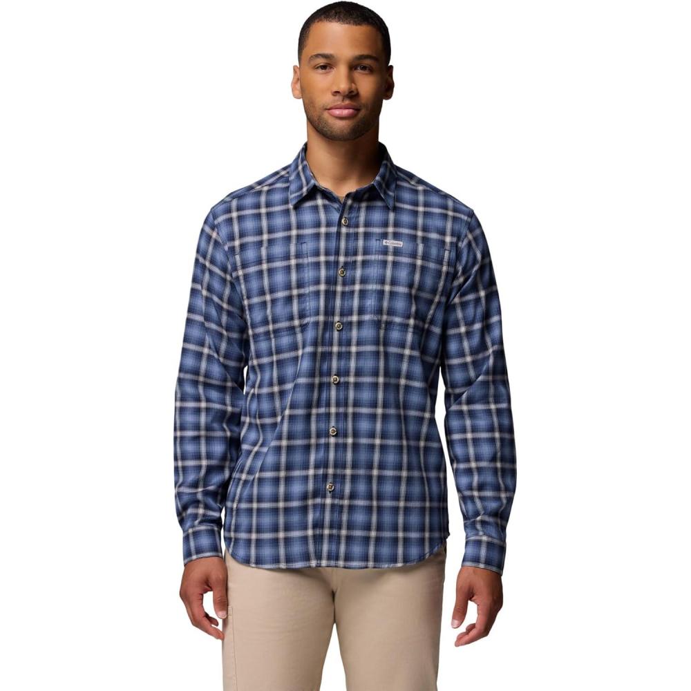 imageColumbia mens Vapor Ridge IV Long SleeveCollegiate Navy Switch Back Tartan