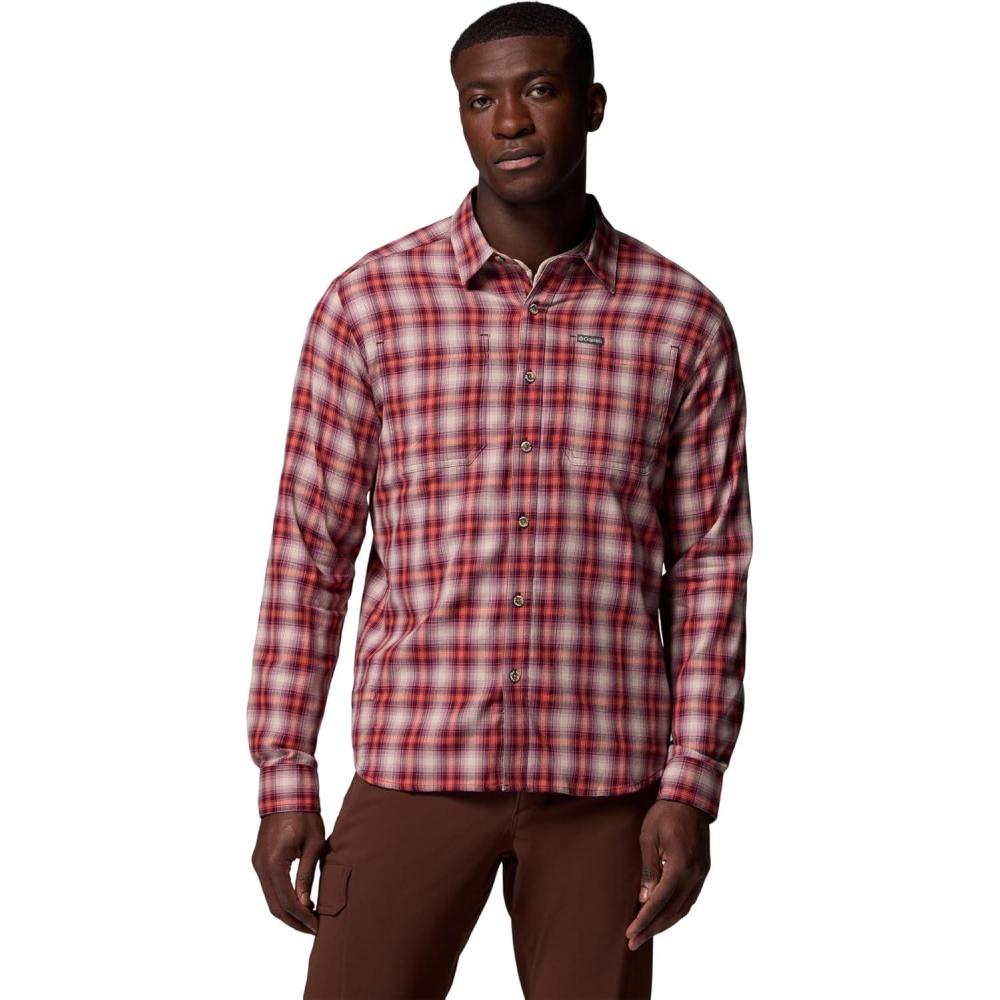 imageColumbia mens Vapor Ridge IV Long SleeveRich Wine Switch Black Tartan