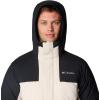 Columbia Mens Aldercrest II Down Hooded Jacket(Dark Stone/Black)