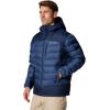 Columbia Mens Autumn Park Ii Down Hooded Jacket(Dark Mountain/Collegiate Navy)