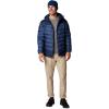 Columbia Mens Autumn Park Ii Down Hooded Jacket(Dark Mountain/Collegiate Navy)