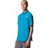 Columbia Mens Blood and Guts V Short Sleeve Shirt(Blue Echo)
