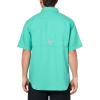 Columbia Mens Blood and Guts V Short Sleeve Shirt(Glaze Green)