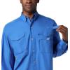 Columbia Mens Bonehead Ls Shirt(Vivid Blue)