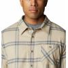 Columbia Mens Cornell Woods Fleece Lined Shirt Jacket(Ancient Fossil Windowpane)