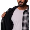 Columbia Mens Cornell Woods Fleece Lined Shirt Jacket(Black Lumberjack Tartan)