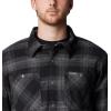 Columbia Mens Cornell Woods Fleece Lined Shirt Jacket(Blackuffalo Tartan)
