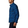 Columbia Mens Cornell Woods Fleece Lined Shirt Jacket(Bright Indigo Medium Tartan)