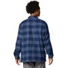 Columbia Mens Cornell Woods Fleece Lined Shirt Jacket(Collegiate Navy Buffalo Tartan)