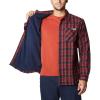Columbia Mens Cornell Woods Fleece Lined Shirt Jacket(Collegiate Navy Medium Tartan)
