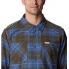 Columbia Mens Cornell Woods Fleece Lined Shirt Jacket(Dark Mountain/Shasta Woodsman Tartan)