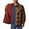 Columbia Mens Cornell Woods Fleece Lined Shirt Jacket(Delta/Warp Red Woodsman Tartan)