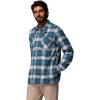 Columbia Mens Cornell Woods Fleece Lined Shirt Jacket(Everblue Lumberjack Tartan)