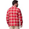 Columbia Mens Cornell Woods Fleece Lined Shirt Jacket(Mountain Red Lumberjack Tartan)