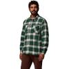 Columbia Mens Cornell Woods Fleece Lined Shirt Jacket(Rain Forest Lumberjack Tartan)