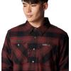 Columbia Mens Cornell Woods Fleece Lined Shirt Jacket(Spice Buffalo Tartan)