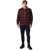Columbia Mens Cornell Woods Fleece Lined Shirt Jacket(Spice Buffalo Tartan)