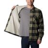 Columbia Mens Cornell Woods Fleece Lined Shirt Jacket(Stone Green/Dark Stone Woodsman Tartan)