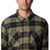 Columbia Mens Cornell Woods Fleece Lined Shirt Jacket(Stone Green/Dark Stone Woodsman Tartan)