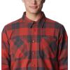 Columbia Mens Cornell Woods Fleece Lined Shirt Jacket(Warp Red/Delta Woodsman Tartan)