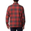 Columbia Mens Cornell Woods Fleece Lined Shirt Jacket(Warp Red/Delta Woodsman Tartan)